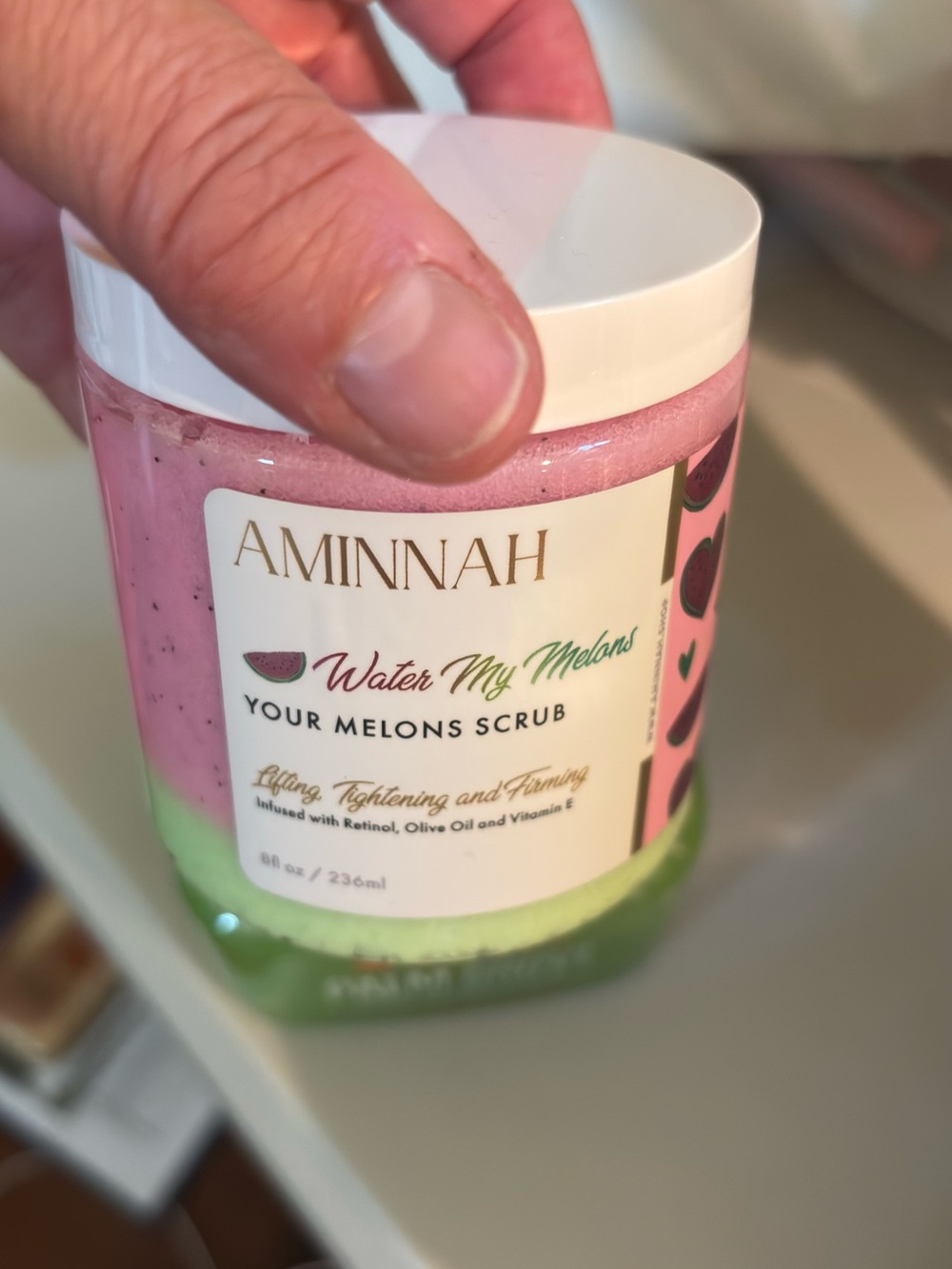 Aminnah Water my Melons scrub